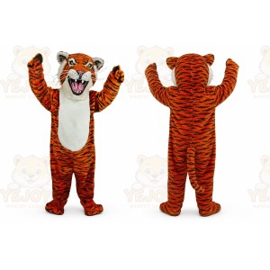 Professional Quality Orange Tiger Mascot Costume Adult