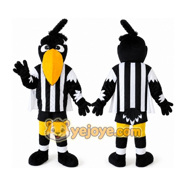 Black and White Bird Mascot Costume
