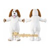 Brown and White Dog Mascot Costume Brown and White Dog Mascot Costume