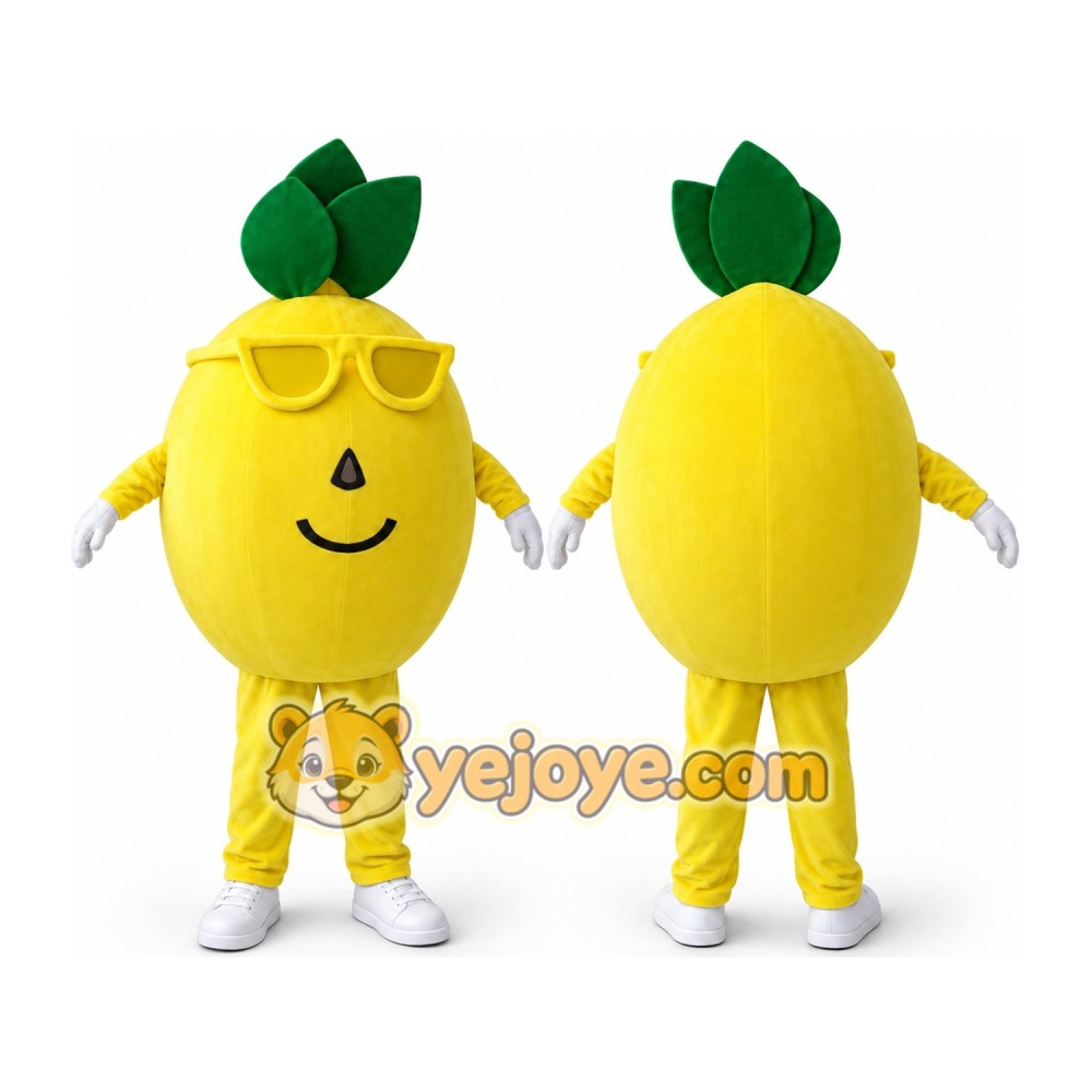 Yellow Lemon Mascot Costume