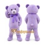 Purple Bear Mascot Costume