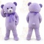 Purple Bear Mascot Costume
