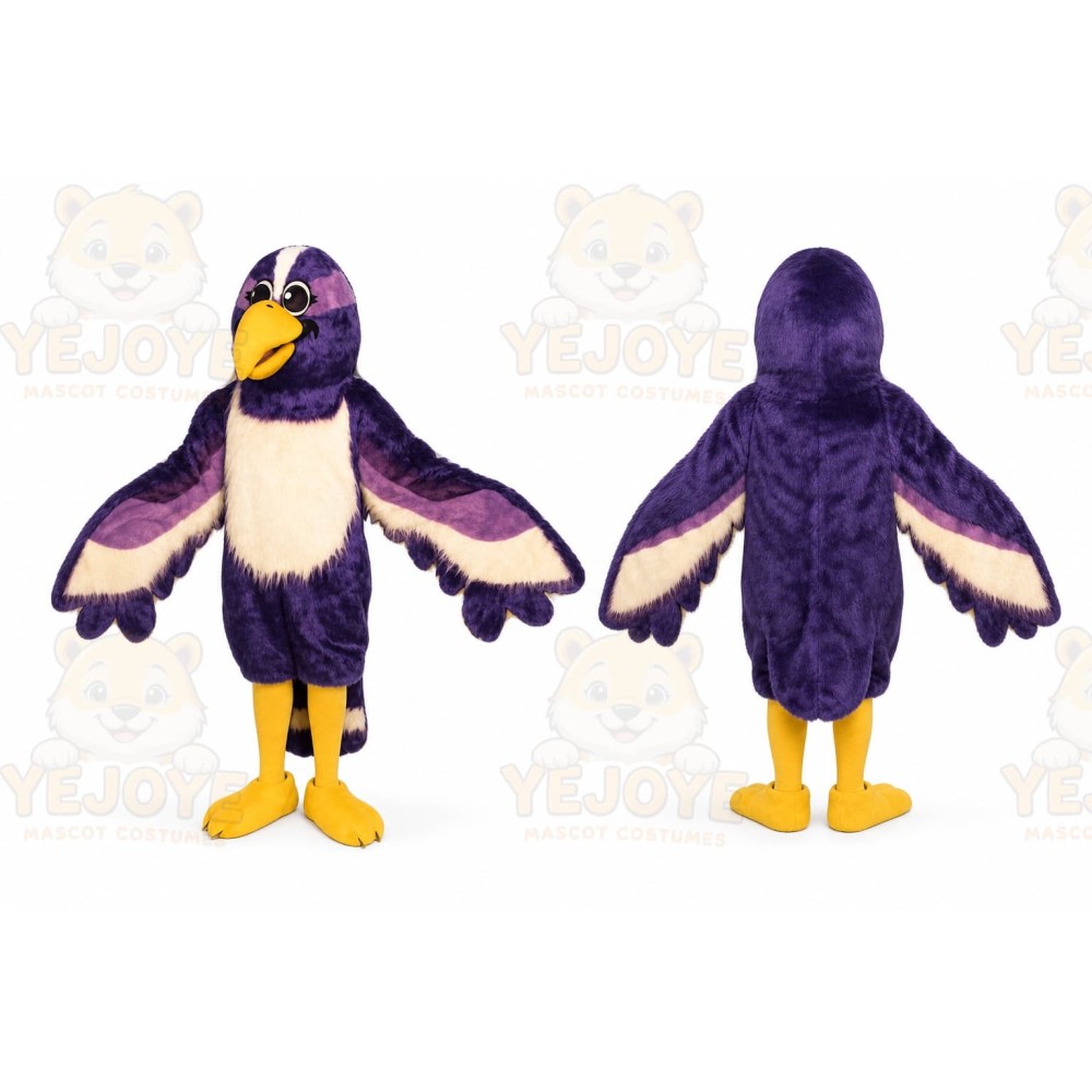 Purple Bird Mascot Costume