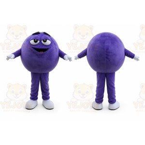Purple Chocolate Beans Mascot Costume