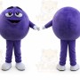 Purple Chocolate Beans Mascot Costume