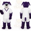 Purple Dog Mascot Costume Custom Cartoon Characte