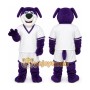 Purple Dog Mascot Costume Custom Cartoon Characte