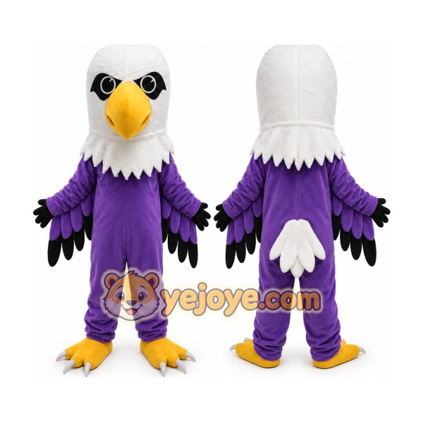 Purple Eagle Mascot Costume