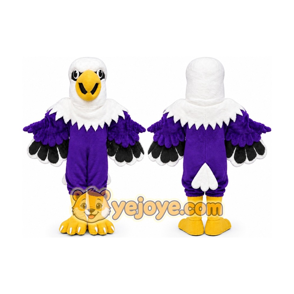 Purple Eagle Mascot Costume Hawk _ Falcon Purple Eagle Mascot Costume Hawk _ Falcon