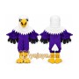 Purple Eagle Mascot Costume Hawk _ Falcon