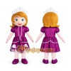 Princess in Purple Dress Mascot Costume Princess in Purple Dress Mascot Costume