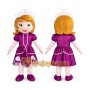 Princess in Purple Dress Mascot Costume