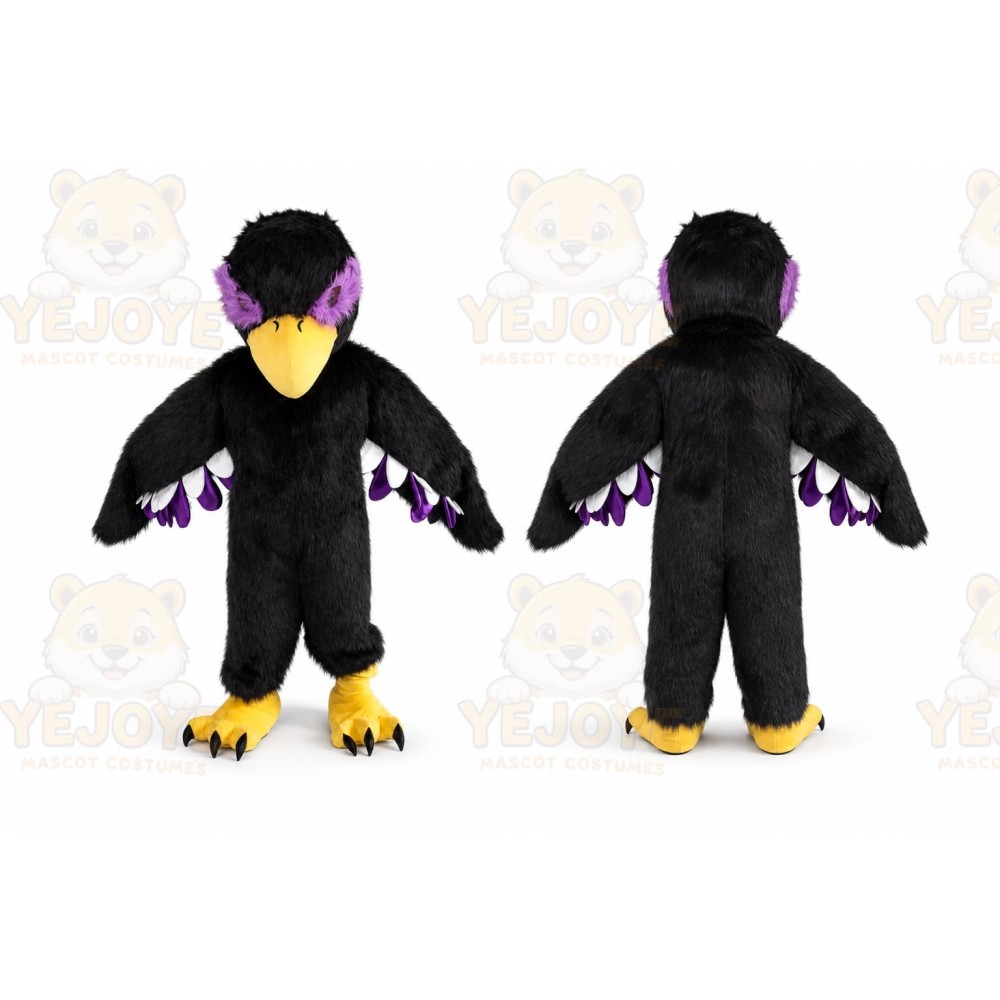Purple Falcon Mascot Costume Eagle Hawk Bird Costumes