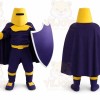 Purple Hair Girl Mascot Costume