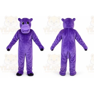 Purple Hippo Mascot Costume for Adult