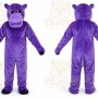 Purple Hippo Mascot Costume for Adult