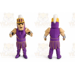 Purple Knight Mascot Costume Spartan Trojan Cotume