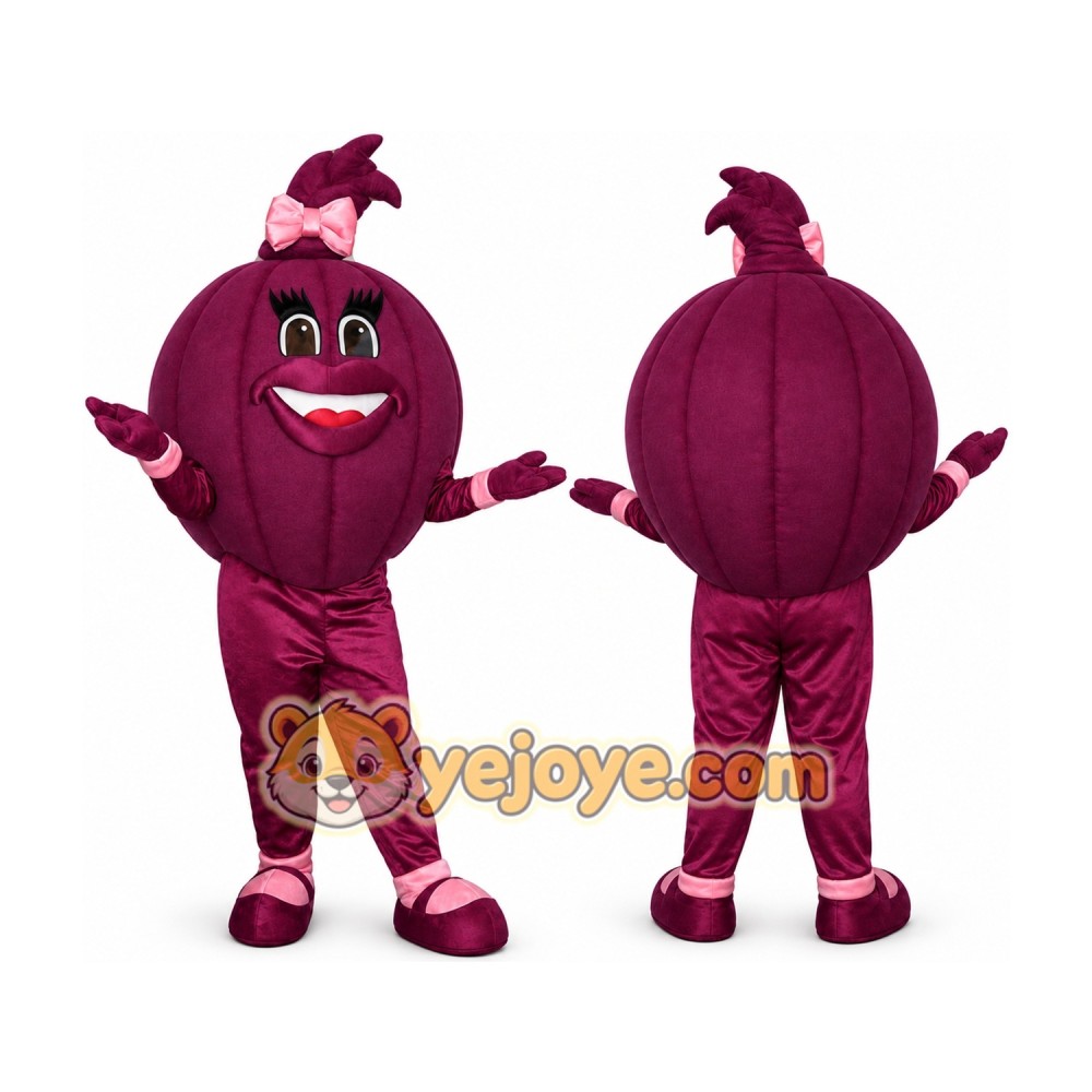Purple Onion Mascot Costume Purple Onion Mascot Costume
