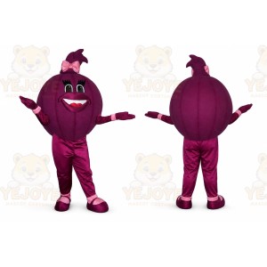 Purple Onion Mascot Costume