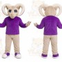 Purple Ram Mascot Costume