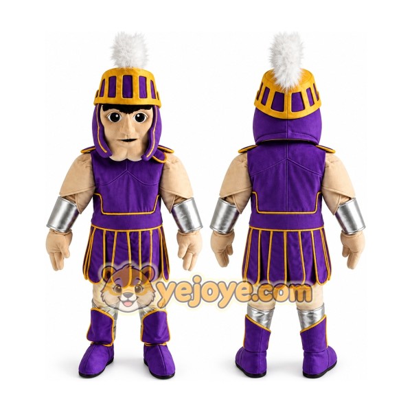 Purple Spartan Mascot Costume Knight Trojan Costume