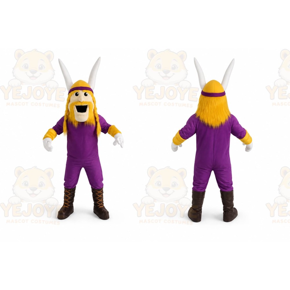 Purple Tiger Mascot Costume