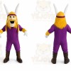 Purple Tiger Mascot Costume