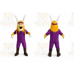Purple Tiger Mascot Costume