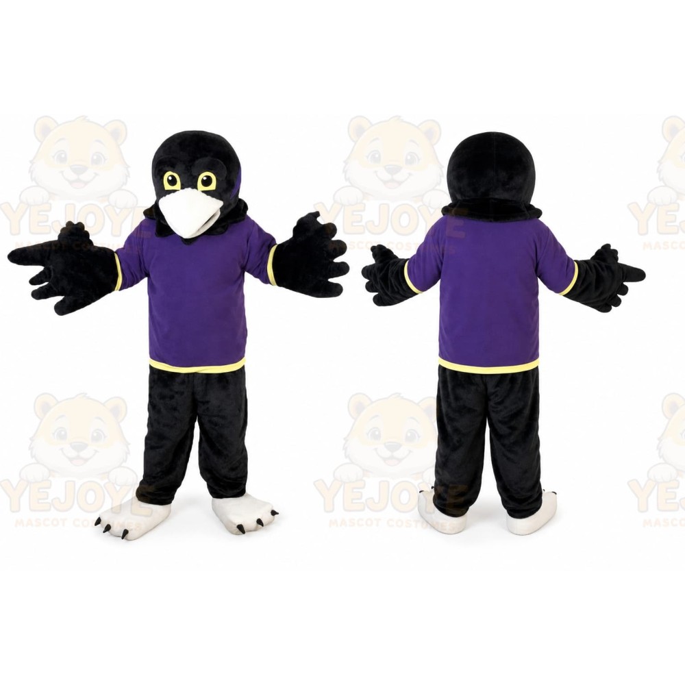Purple Vest Sport Eagle Mascot Costume for Adult