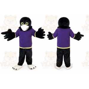 Purple Vest Sport Eagle Mascot Costume for Adult