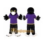 Purple Vest Sport Eagle Mascot Costume for Adult