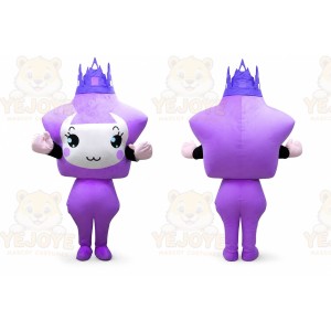 Purple Viking Mascot Costume