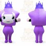 Purple Viking Mascot Costume