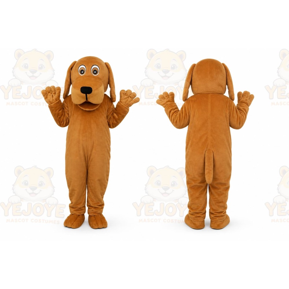Quality Brown Dog Mascot Costume Adult