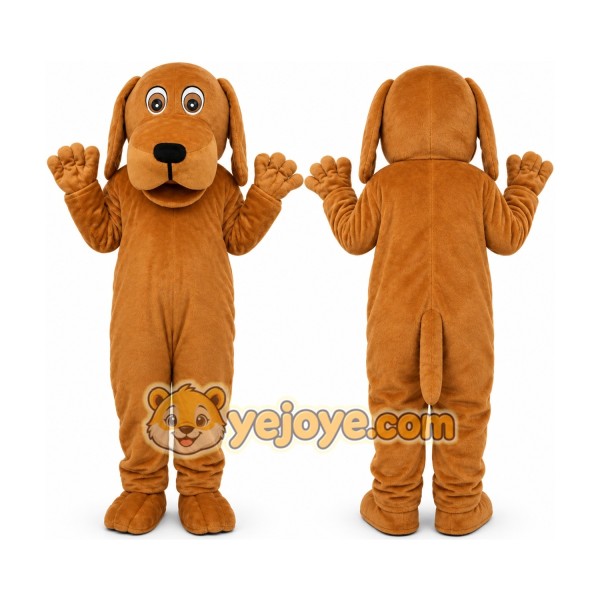 Quality Brown Dog Mascot Costume Adult