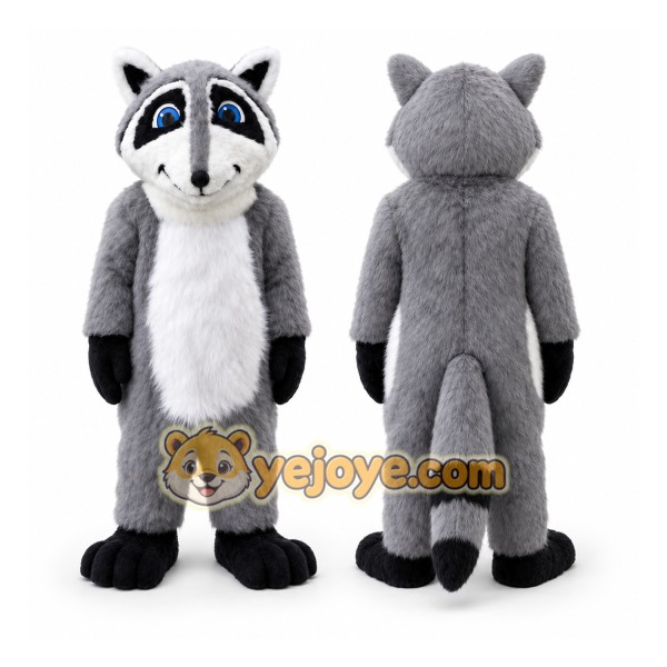 Gray Raccoon Mascot Costume