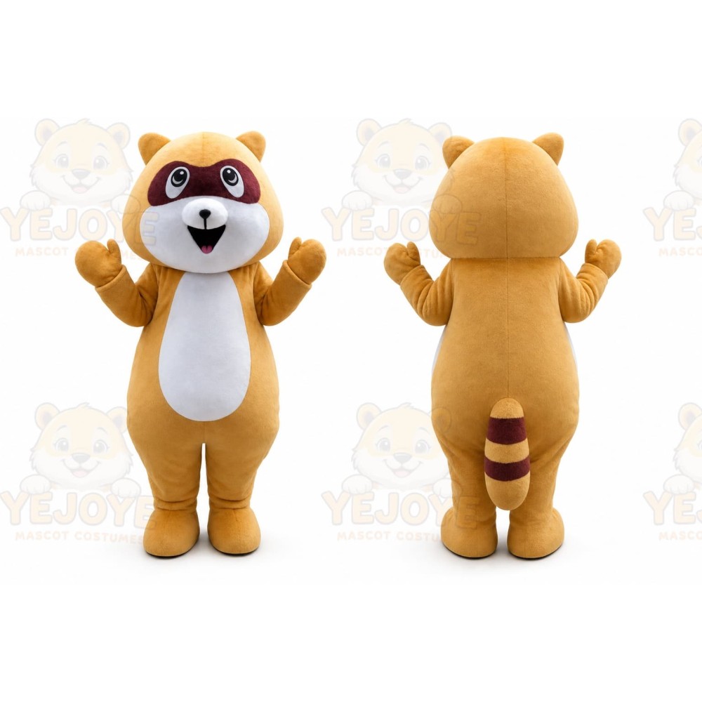 Racoon Cartoon Mascot Costume
