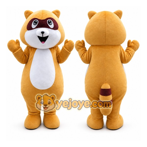 Racoon Cartoon Mascot Costume