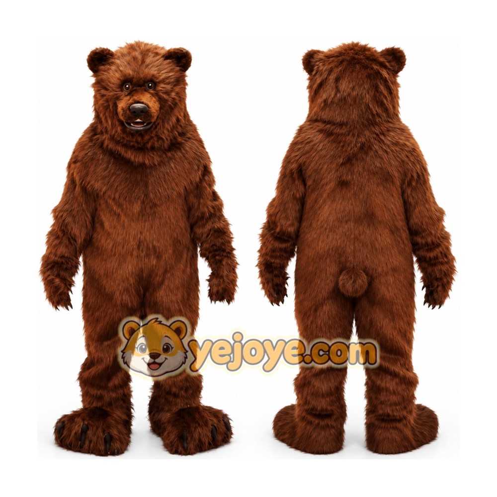 Brown Bear Mascot Costume