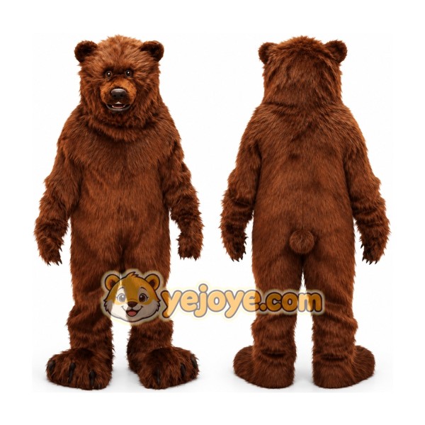 Brown Bear Mascot Costume