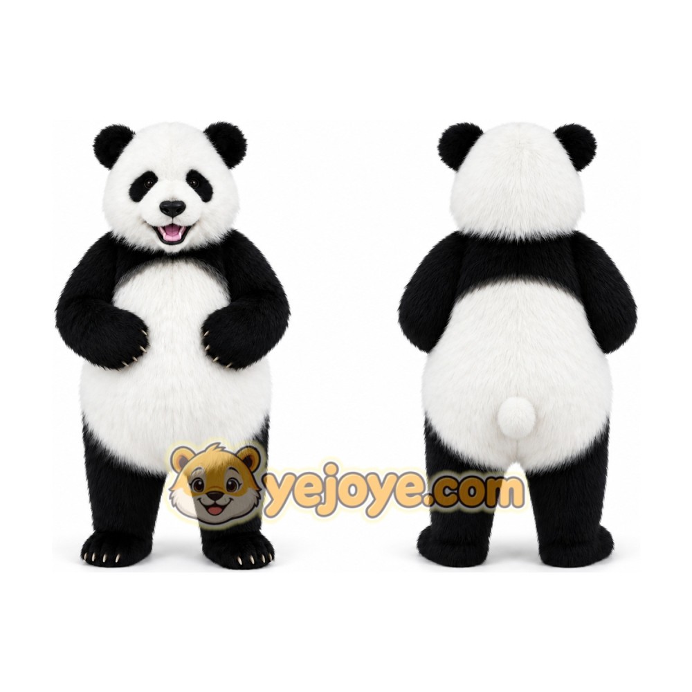 Realistic Panda Mascot Costume