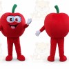 Red Apple Mascot Costume Fruit Cartoon