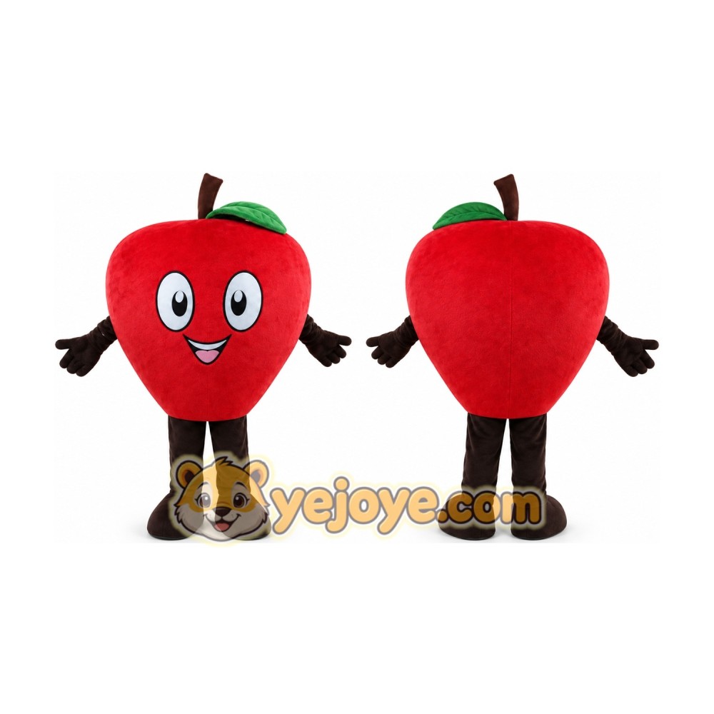Red Apple Mascot Costume Red Apple Mascot Costume