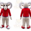 Red Bighorn Mascot Ram Goat Costume