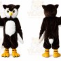 Big Brown Owl Cartoon Mascot Costume