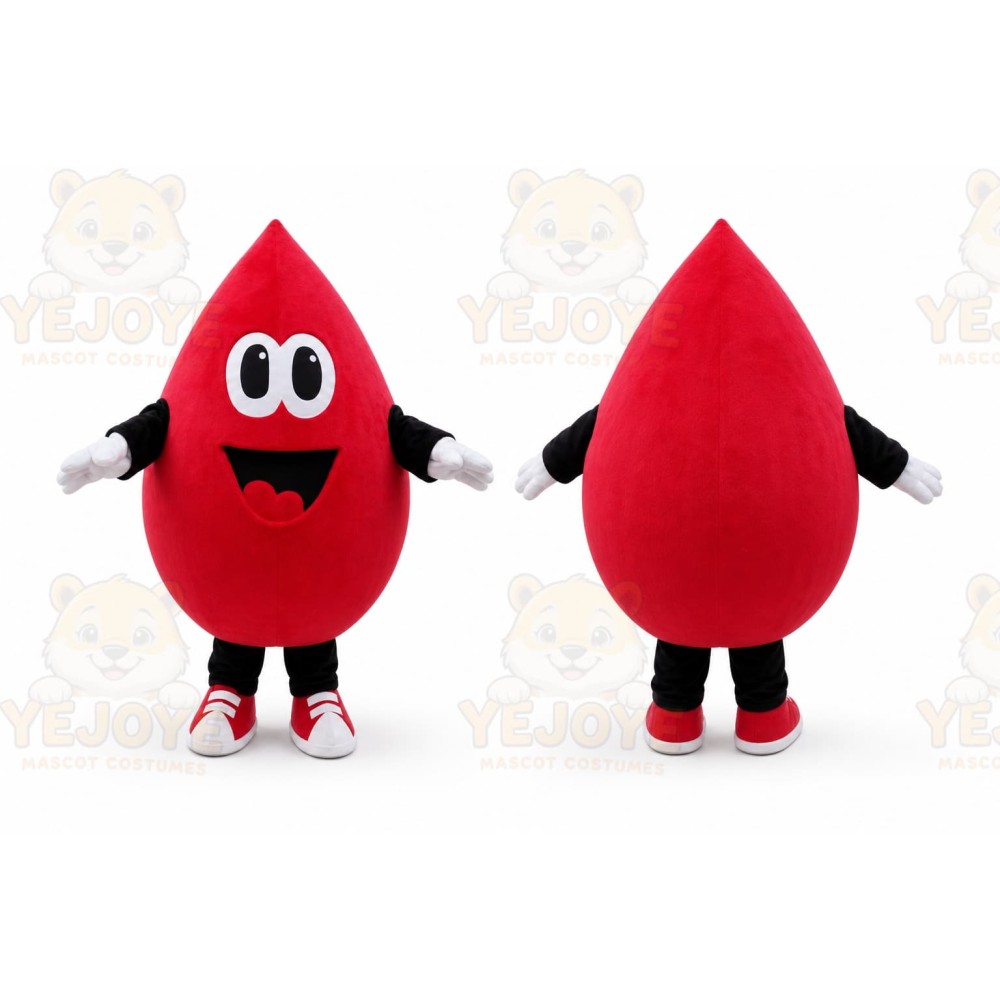 Red Blue Fox Mascot Costume