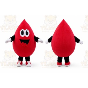 Red Blue Fox Mascot Costume