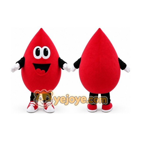 Red Drop Mascot Costume