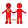 Red Superhero Character Mascot Costume Red Superhero Character Mascot Costume