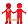 Red Superhero Character Mascot Costume